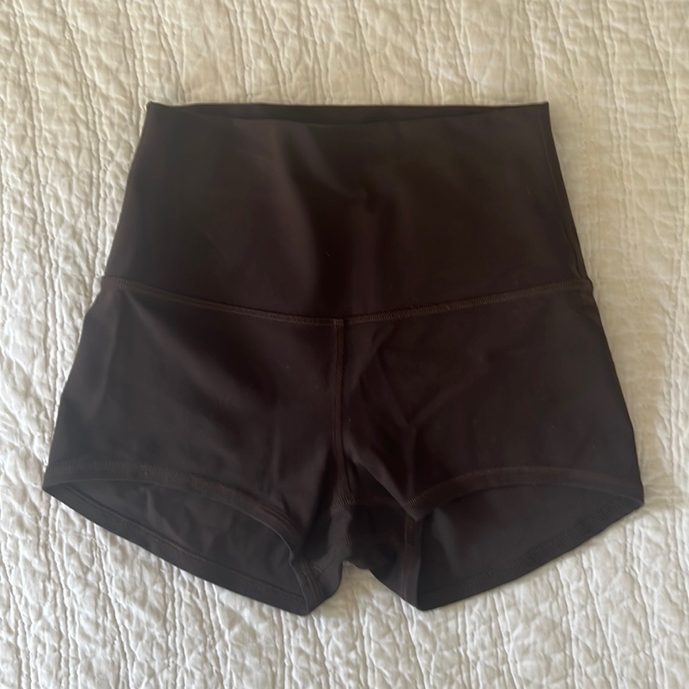 Chocolate brown lululemon shorts